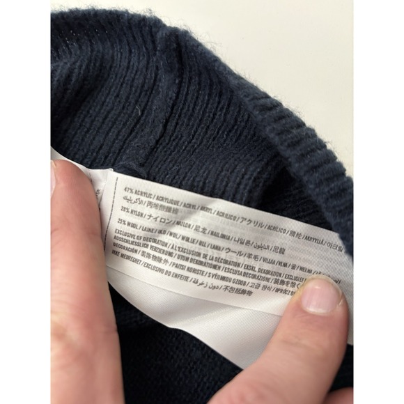 NWT Women's Abercrombie And Fitch Blue V Neck Sweater Pullover Wool Blend SZ XS - Picture 4 of 6